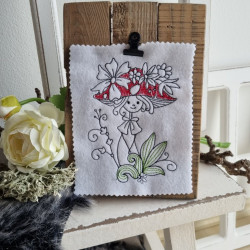 Stickdatei - Pilz Fäulein 10